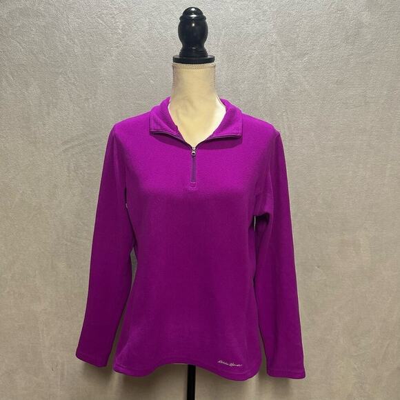 Eddie Bauer | Purple Half Zip Up Sweater | Purple | M - Picture 1 of 8